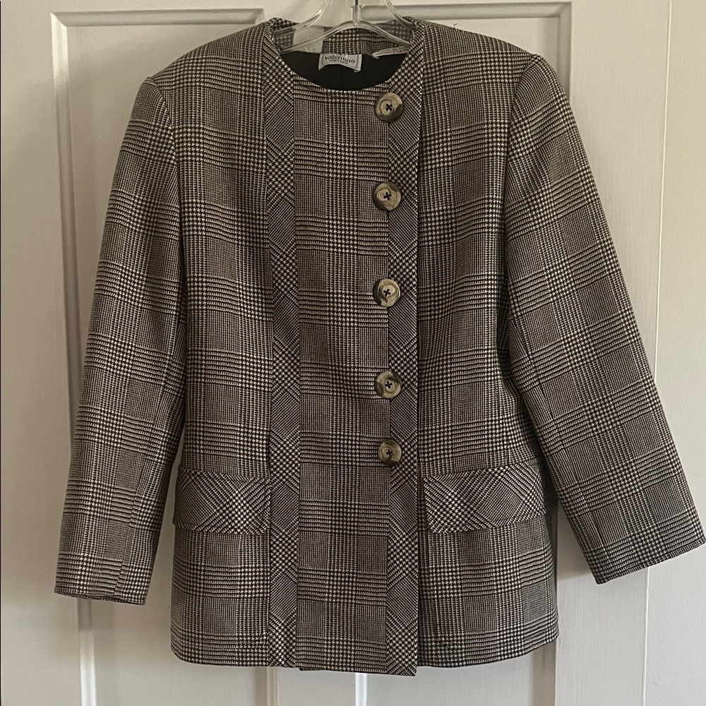 VALENTINO - Vintage Plaid Women's Jacket - Picture 4 of 17